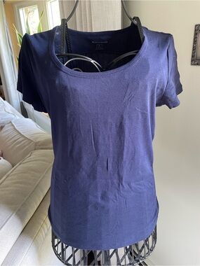 Architect Navy Scoop Neck Short Sleeve Tee
